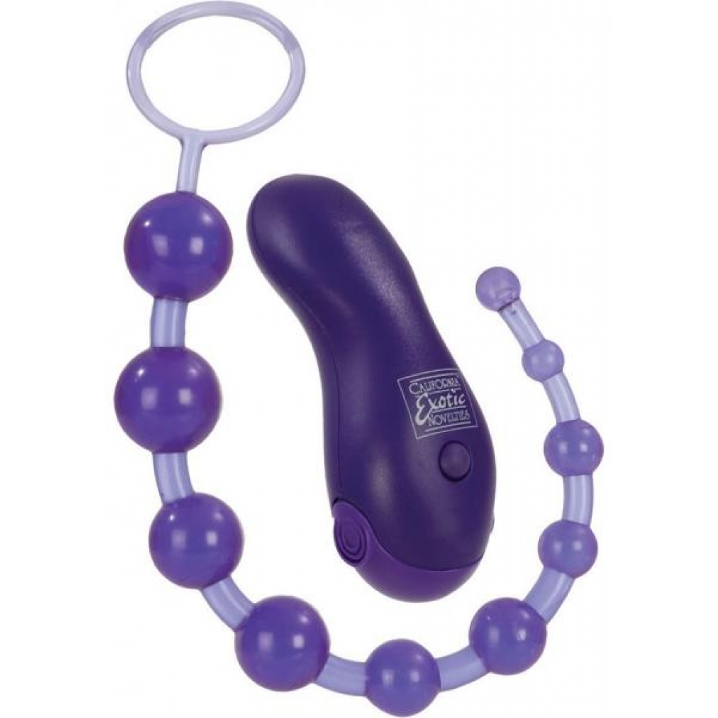 Playful Lovers Ensemble Massager And Pleasure Beads - Purple