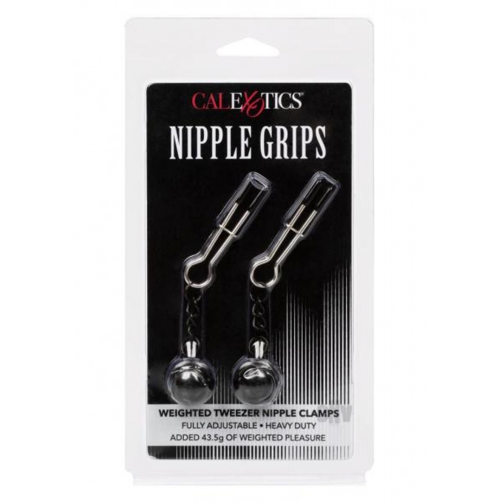 Nipple Grip Weight Tweezer Clamps - Silver