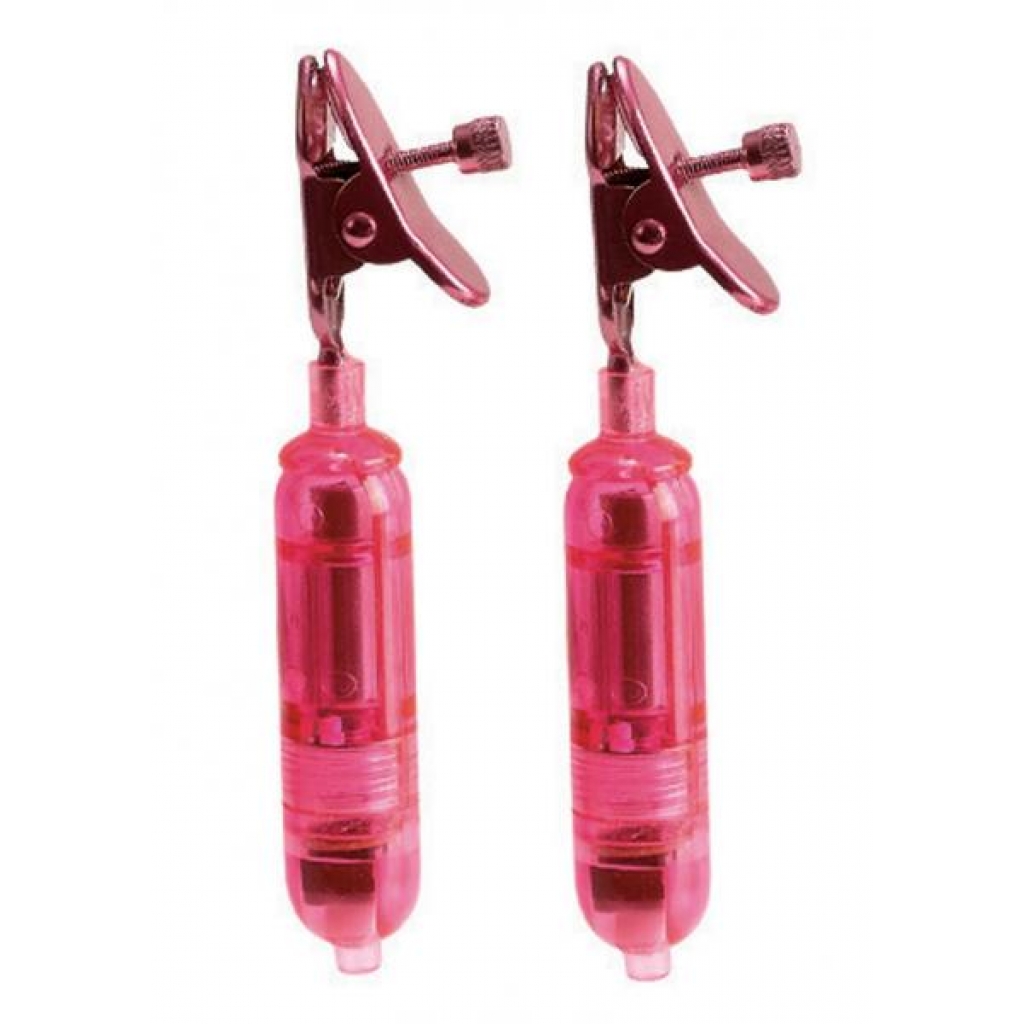 One Touch Micro Vibro Clamps - Adjustable Pink