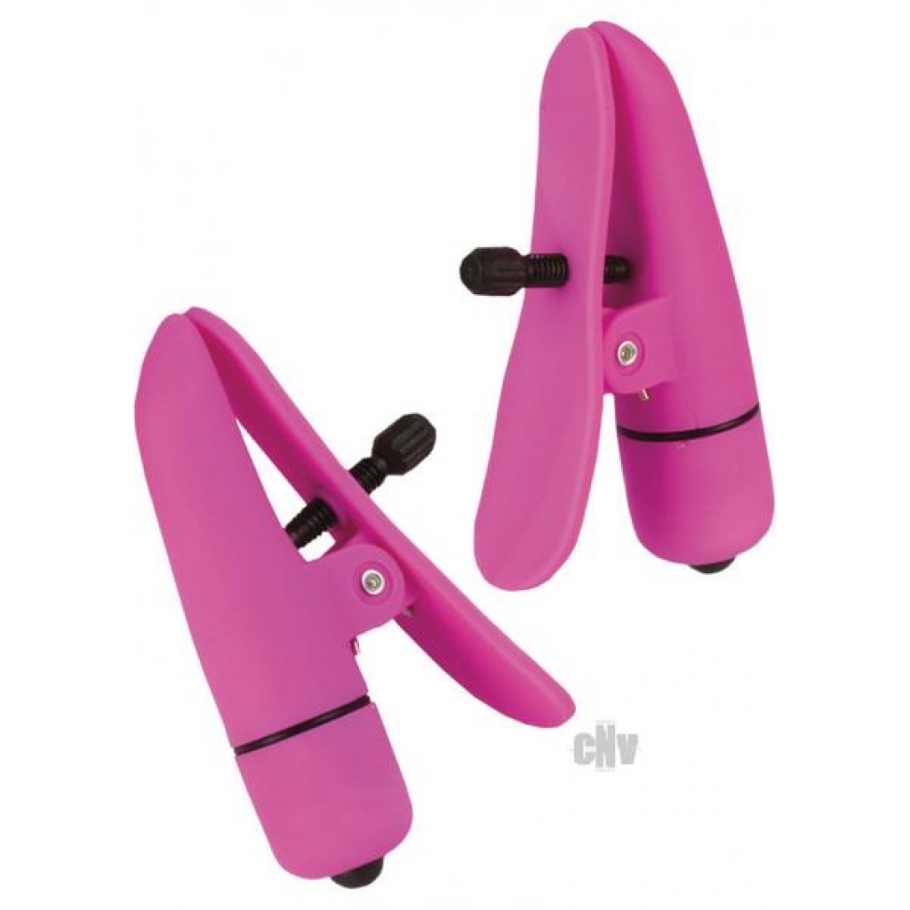 Nipple Play Nipplettes - Adjustable Pink Nipple Clamps