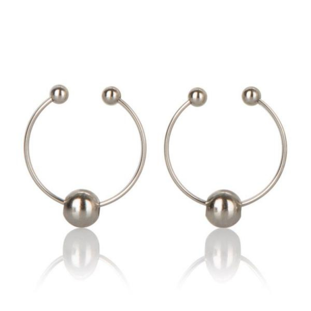 Seductive Non-Piercing Nipple Rings - Silver