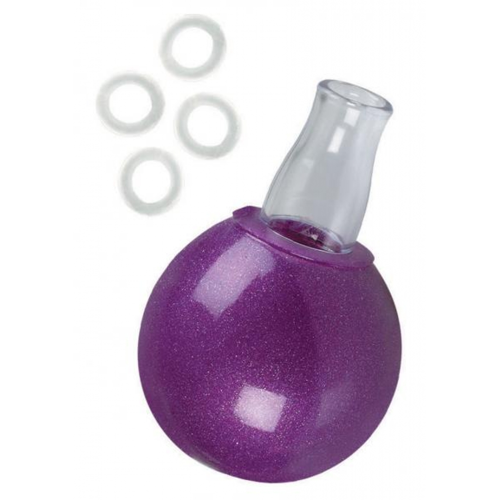 Nipple Bulb with 4 Nipple Erection Rings - Purple