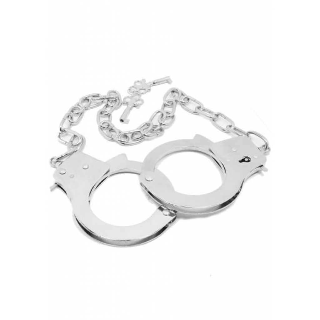 Chrome Hand Cuffs with 19 Inch Chain