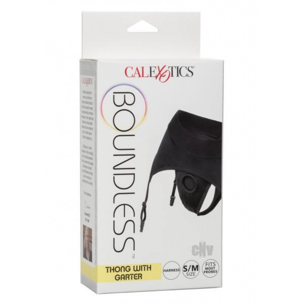 Boundless Thong Garter - S/M Black Intimate Harness