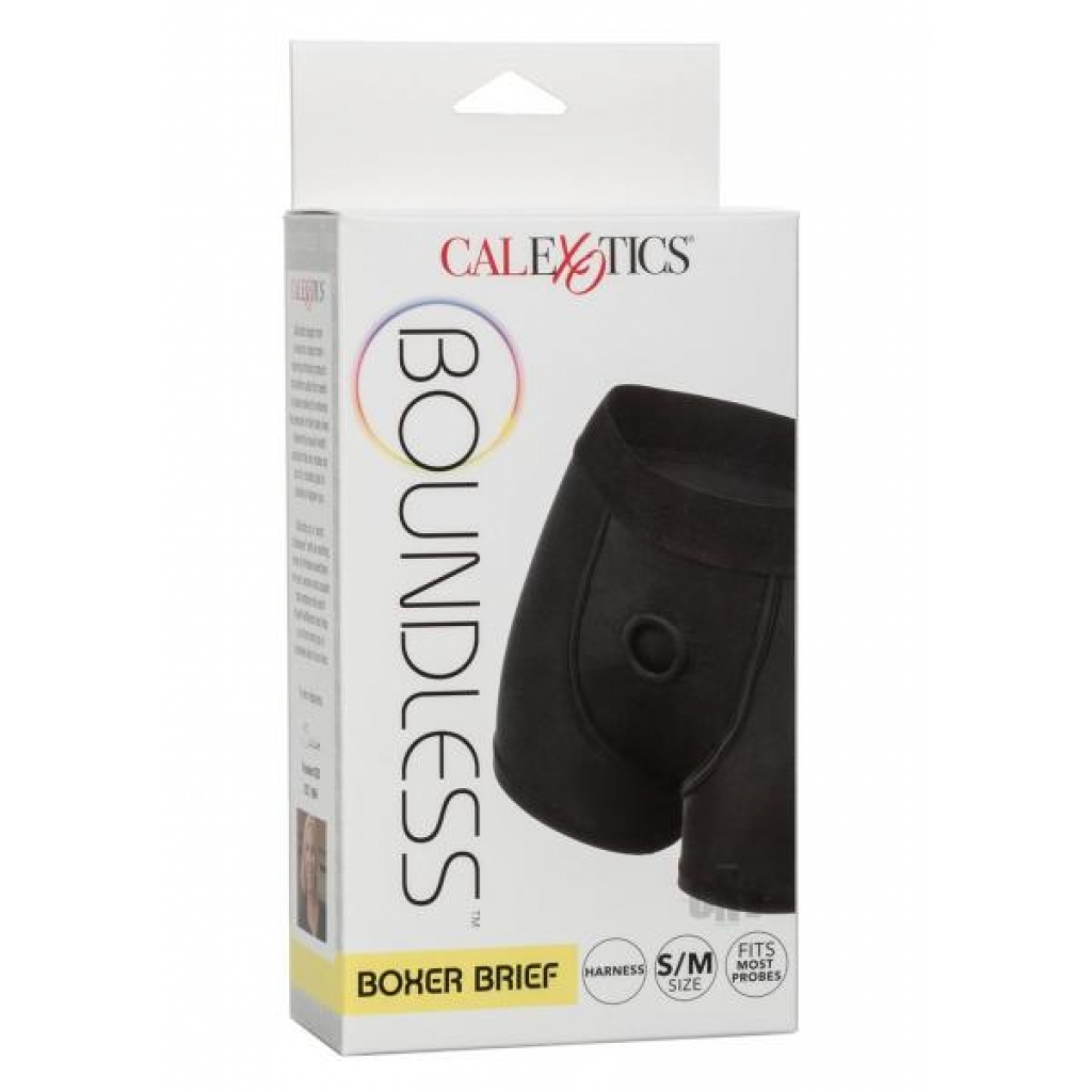 Boundless Boxer Brief Harness - S/M Black