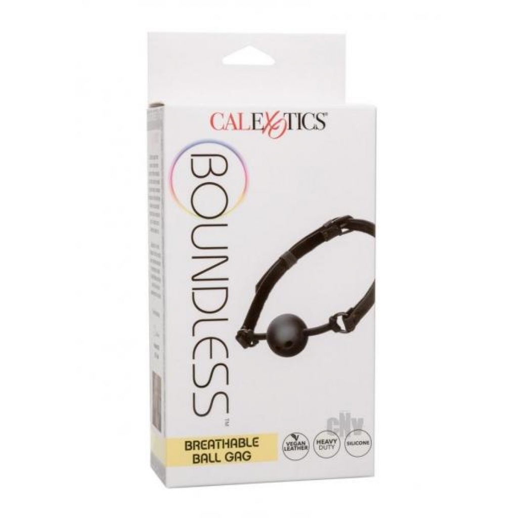 Boundless Breathable Ball Gag - Elegant Black Design