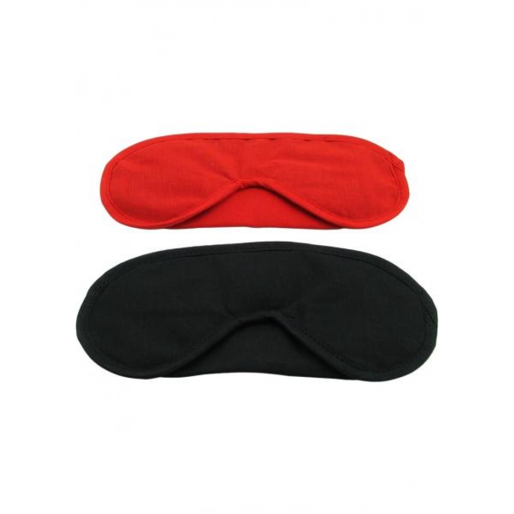 Pleasure Masks - 2 Pack Universally Sized - Red & Black