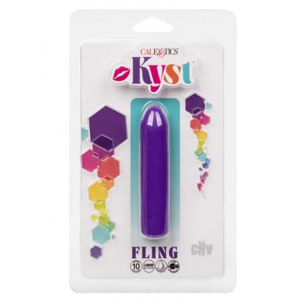 Kyst Fling Mini Massager in Purple