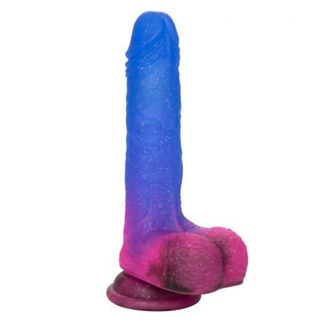 Naughty Bits Ombre Vibrating Dildo - Glitter