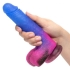 Naughty Bits Ombre Vibrating Dildo - Glitter