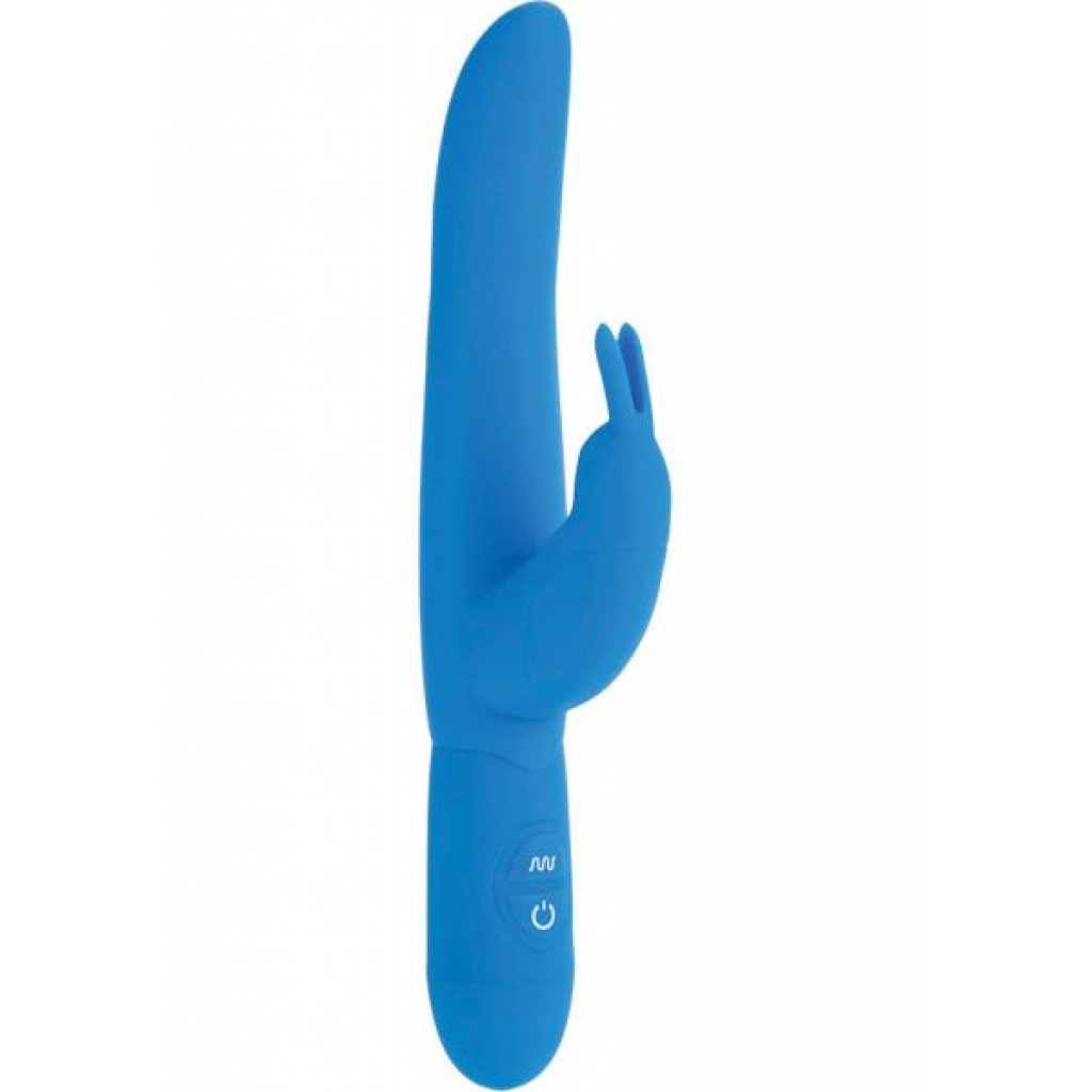 Bounding Bunny Premium Silicone Vibrator - Blue