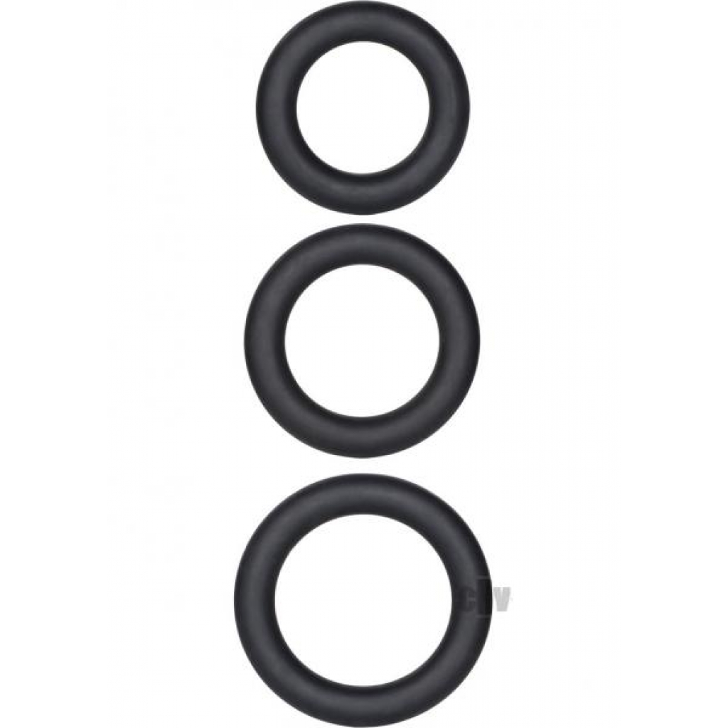 Silicone Support Rings - 3 Pack - Black