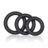 Silicone Support Rings - 3 Pack - Black