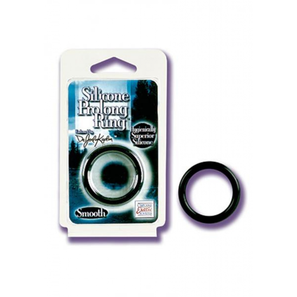 Dr. Joel Kaplan Silicone Prolong Ring - Smooth Black