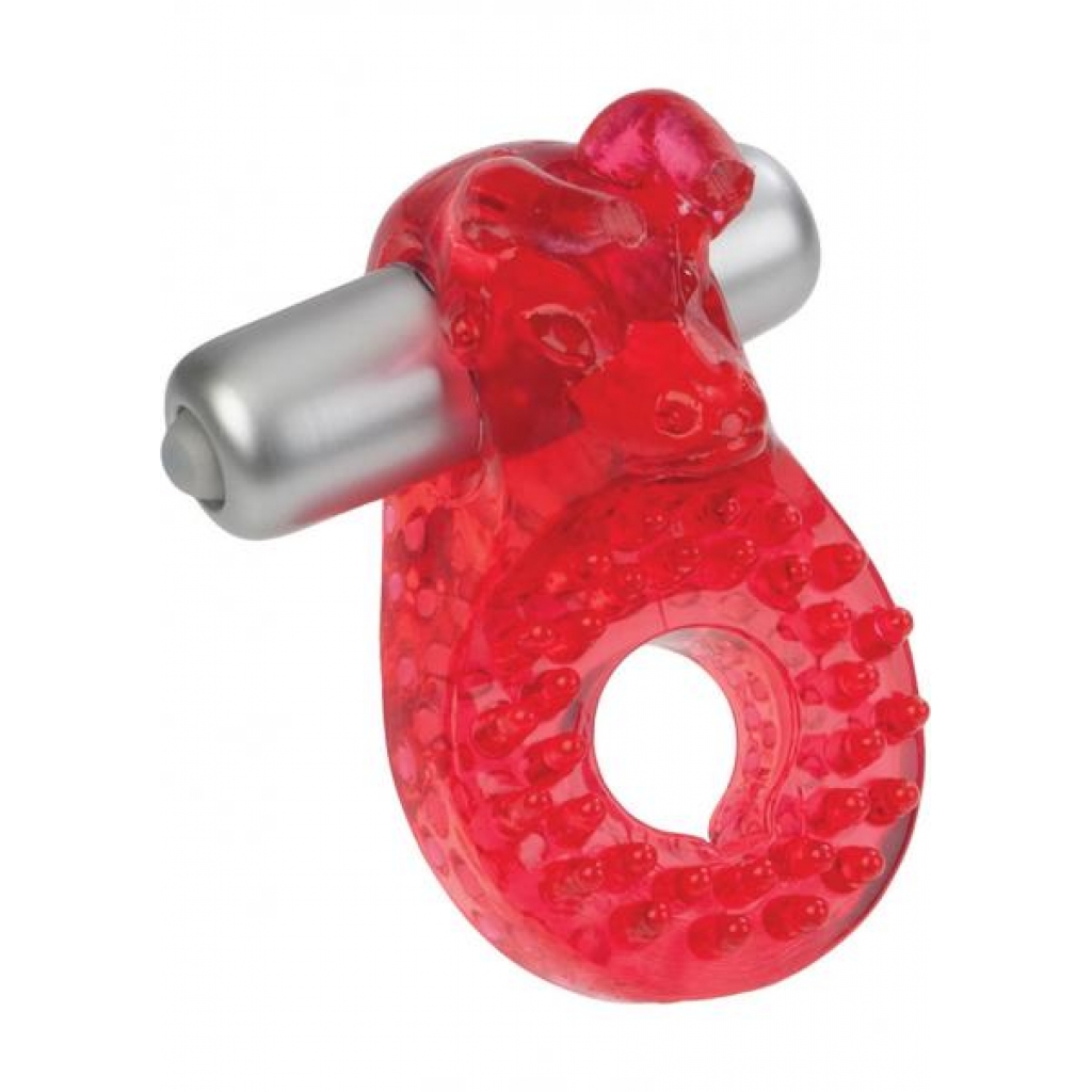 Raging Bull Red Vibrating Ring for Couples