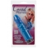 Crystal Playmate Vibrator 3 Inch Blue