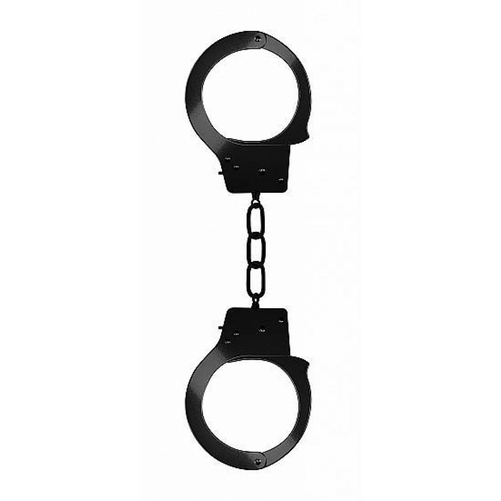 Ouch Beginners Handcuffs - Metal - Black