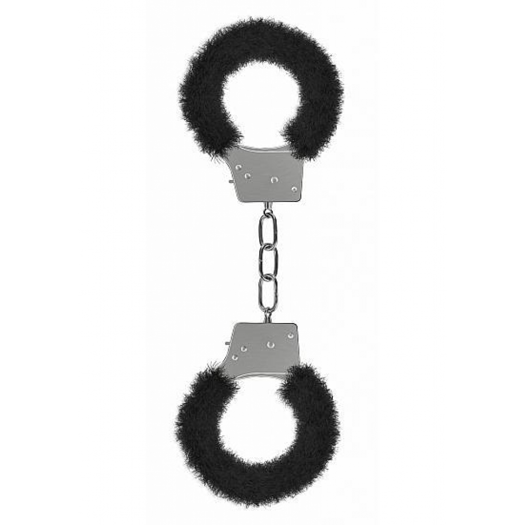 Ouch! Furry Beginner's Handcuffs - Black