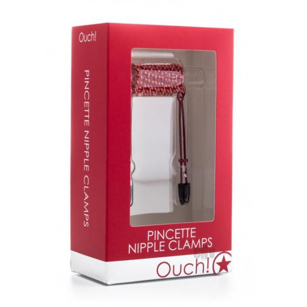 Ouch Pincette Nipple Clamps - Red