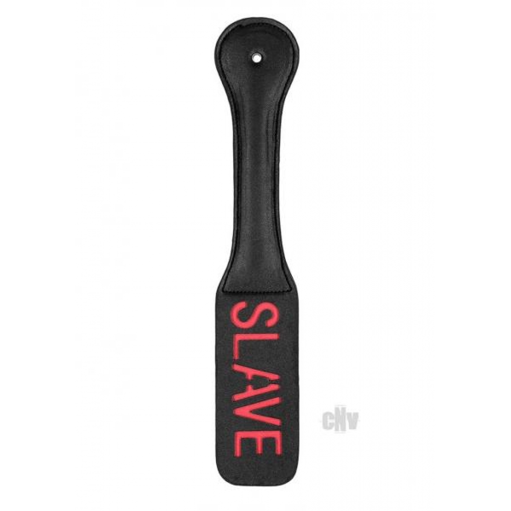 Ouch Paddle Slave - Black and Red Design