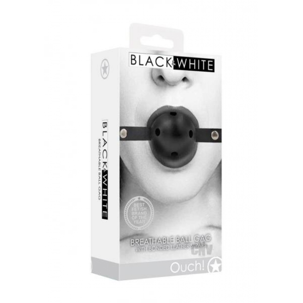 Ouch Breathable Ball Gag - Black