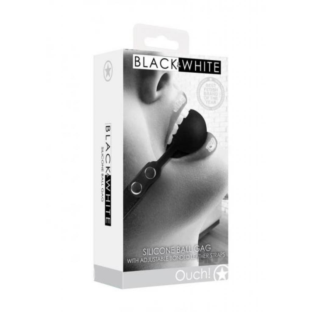 Ouch Silicone Ball Gag - Black