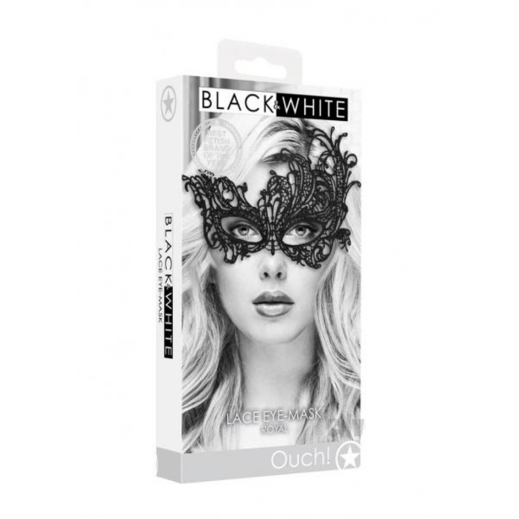 Ouch Lace Eye Mask - Royal Black