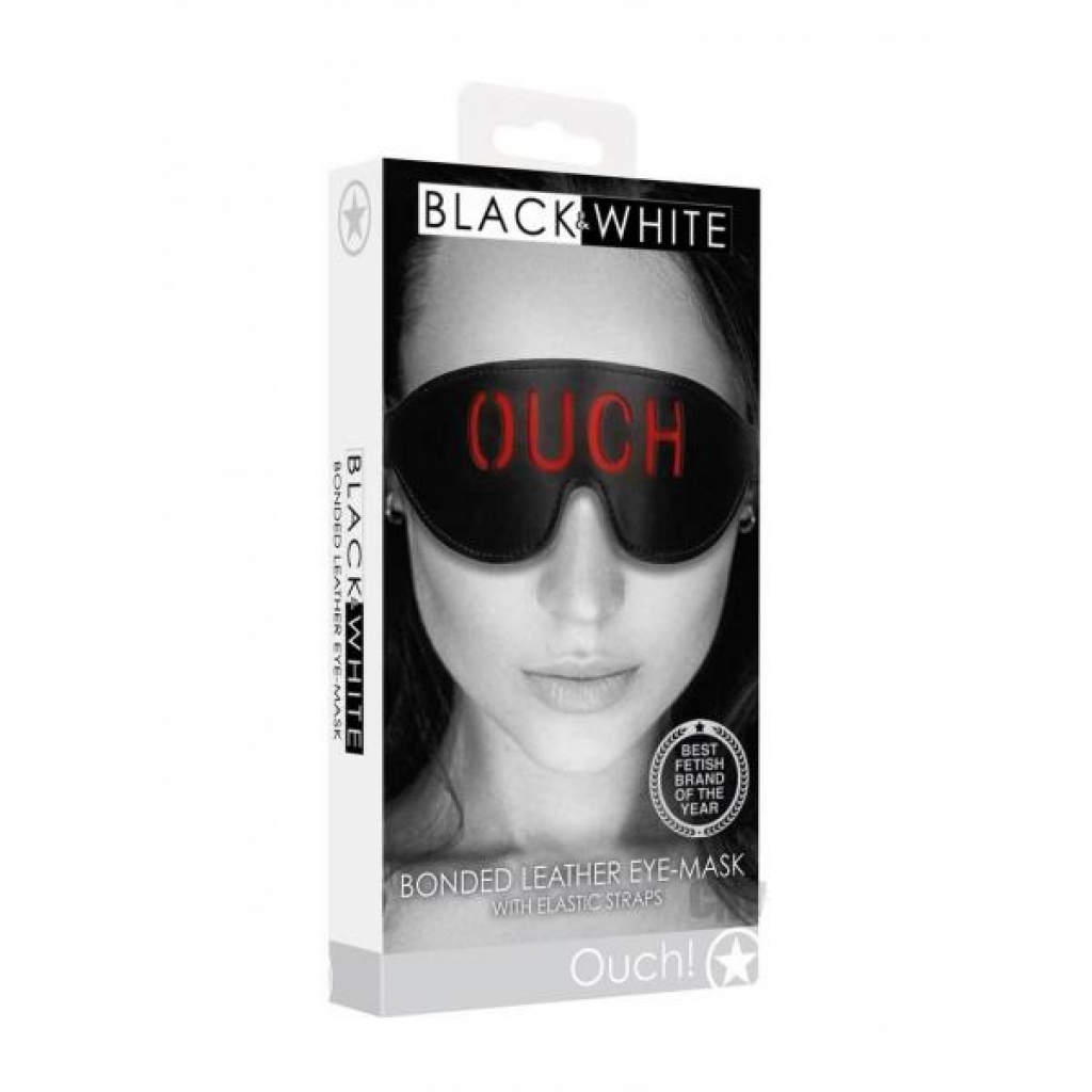 Ouch Bonded Leather Eye Mask - Black