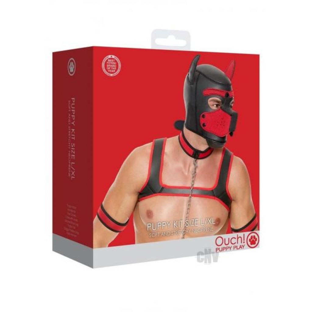 Ouch Neoprene Puppy Kit - L/XL - Red