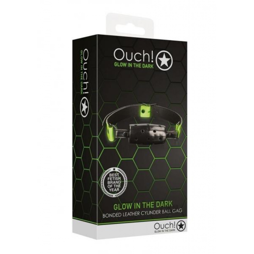 Ouch Cylinder Gag - Glow in the Dark