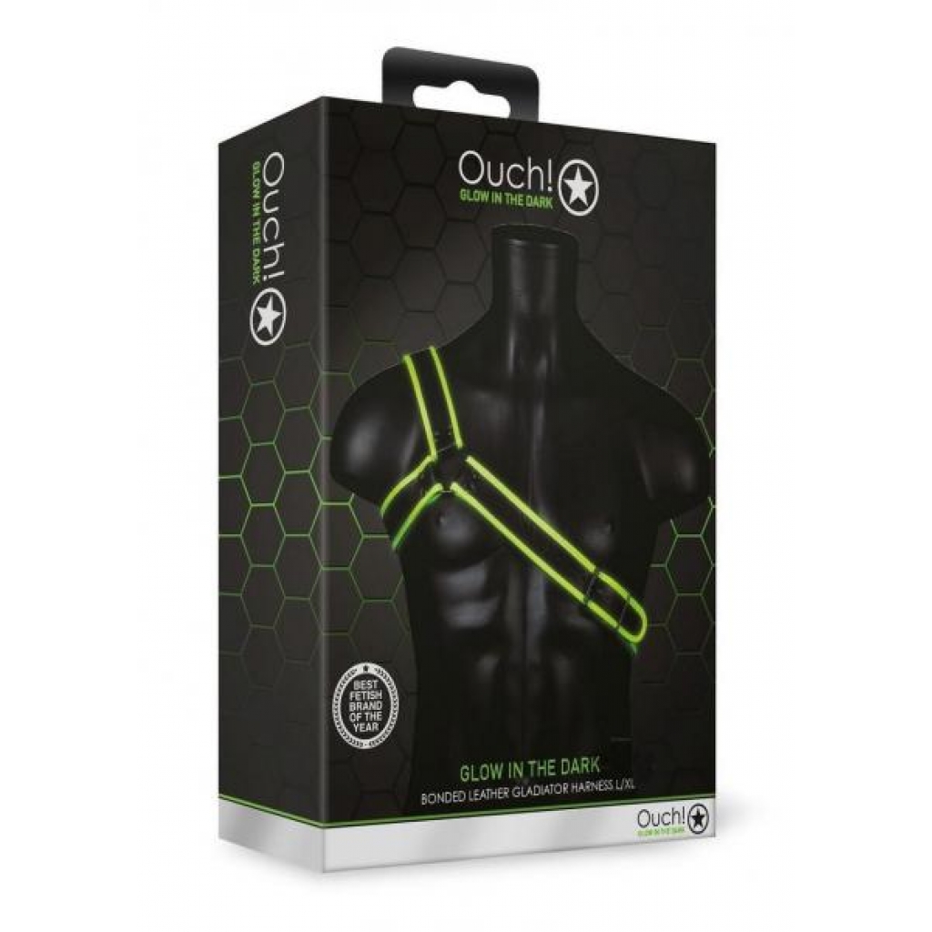 Ouch Gladiator Harness L/XL GITD