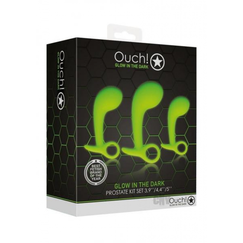 Ouch Glow in the Dark Prostate Kit - Set of 3