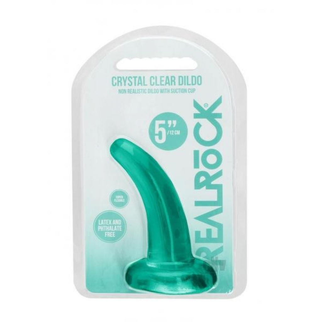 Realrock Crystal Clear Dildo - 4.5 Green