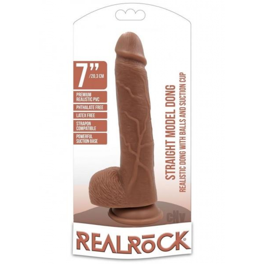 Realrock Straight with Balls 7 Tan