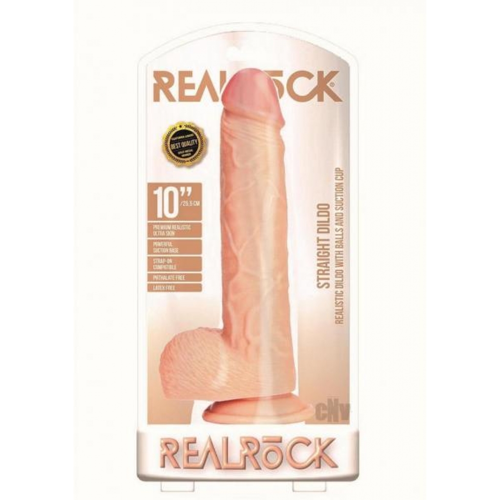 Realrock Straight Dildo with Balls - 10