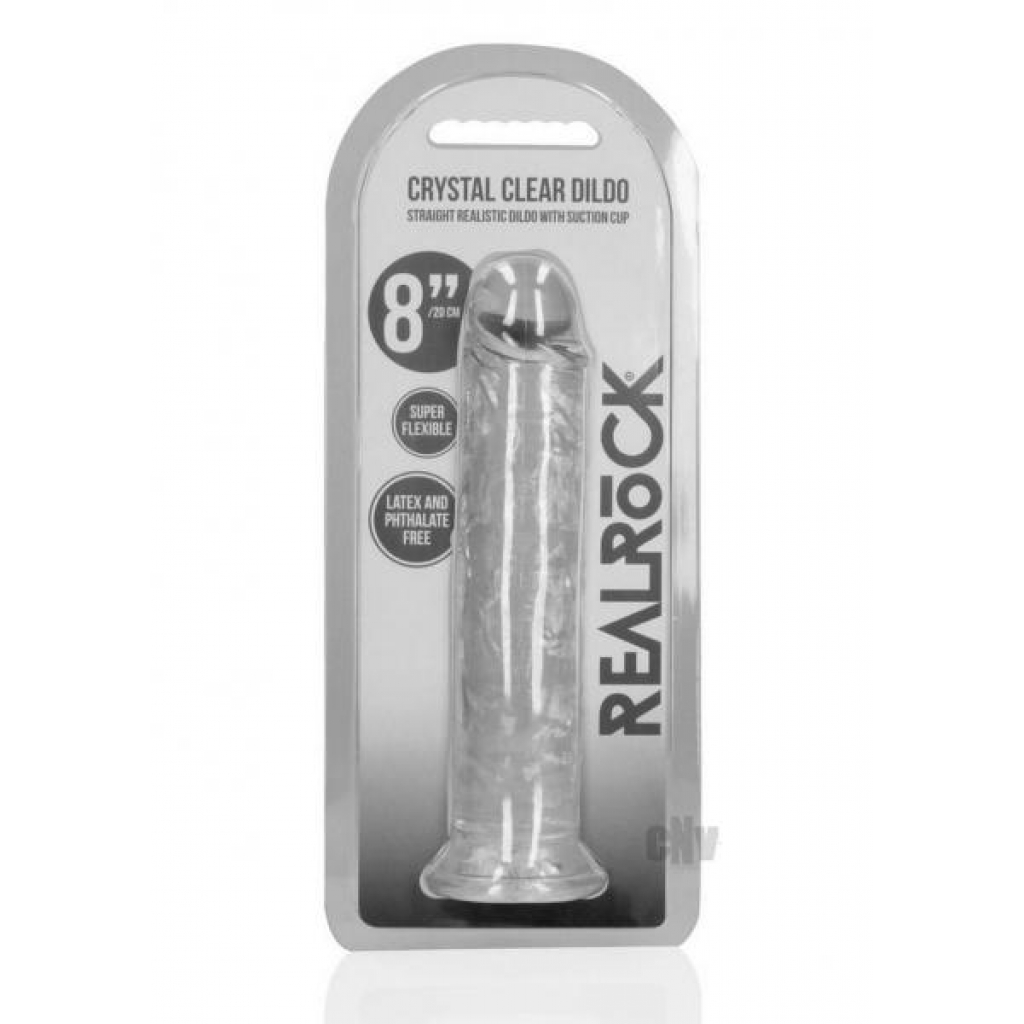 Realrock Straight Dildo Without Balls - 6 Clear