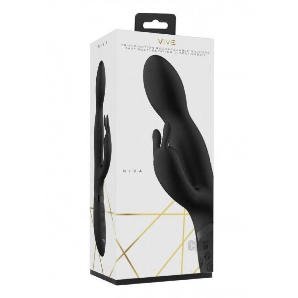 NIVA 360° Rechargeable G-Spot Rabbit - Black