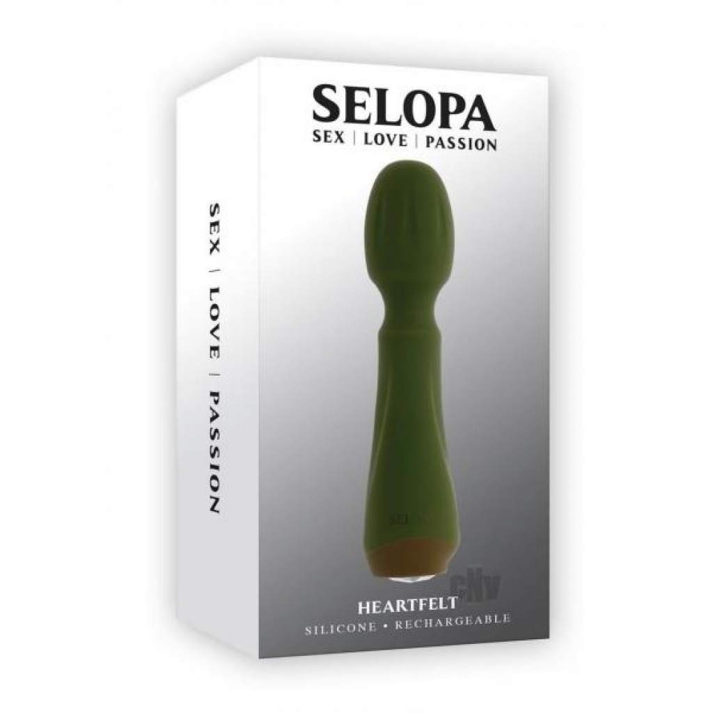 Selopa Heartfelt Green Wand Vibrator