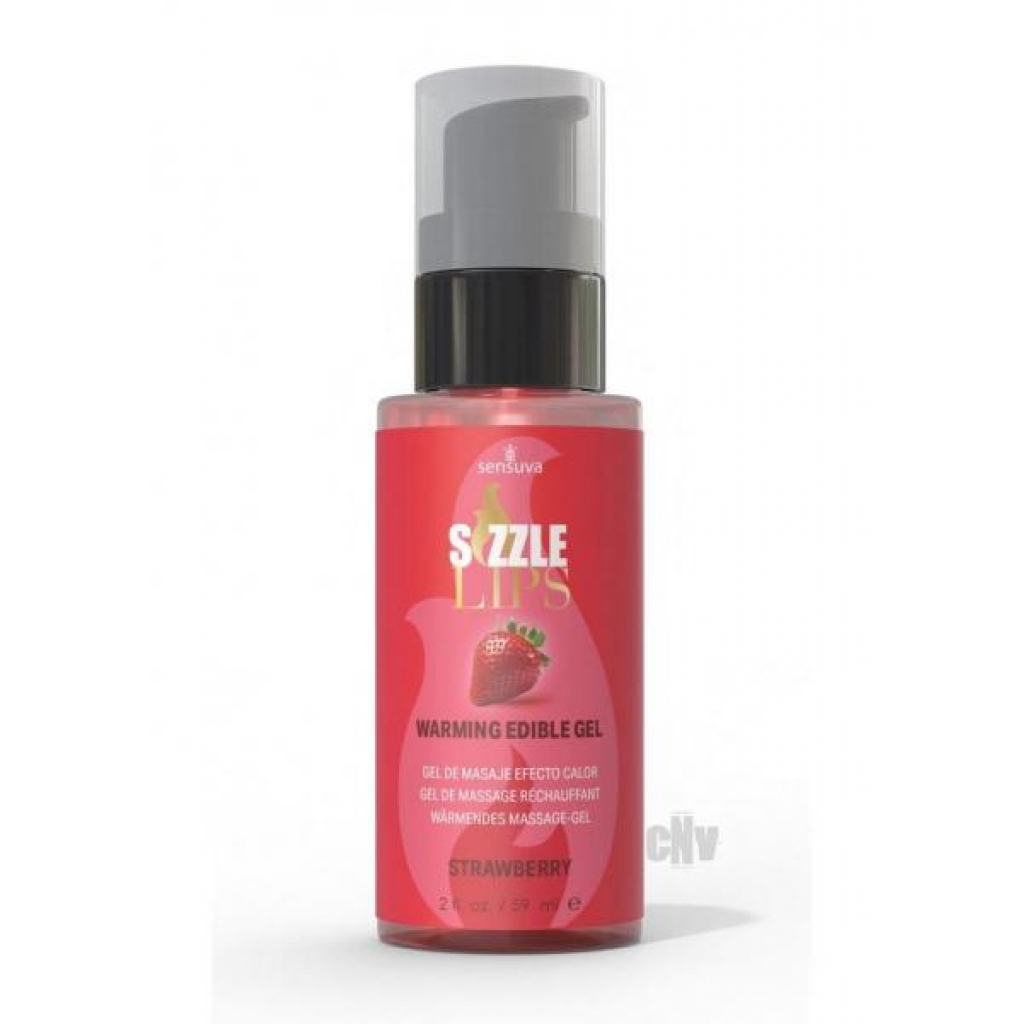 Sizzle Lips Warming Gel - Strawberry 2oz