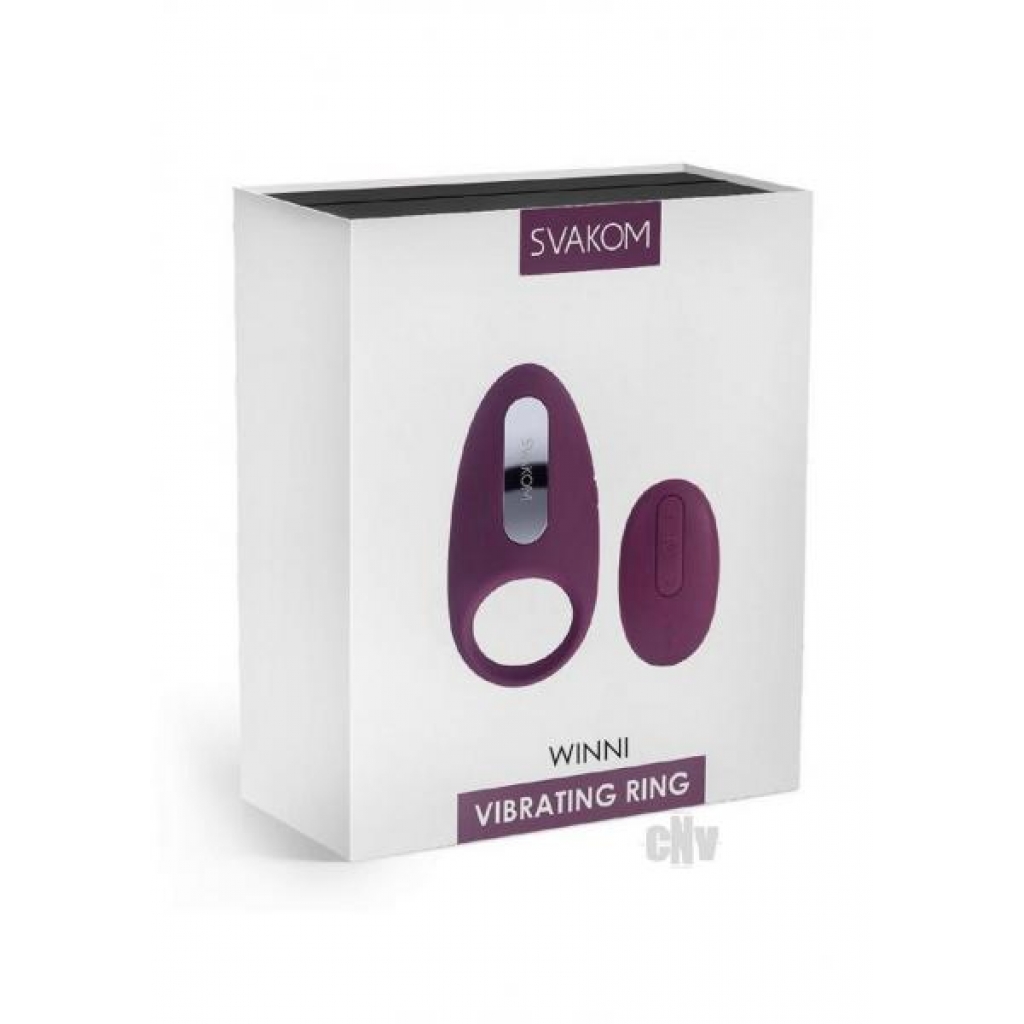 Svakom Winni - Purple Vibrating Ring