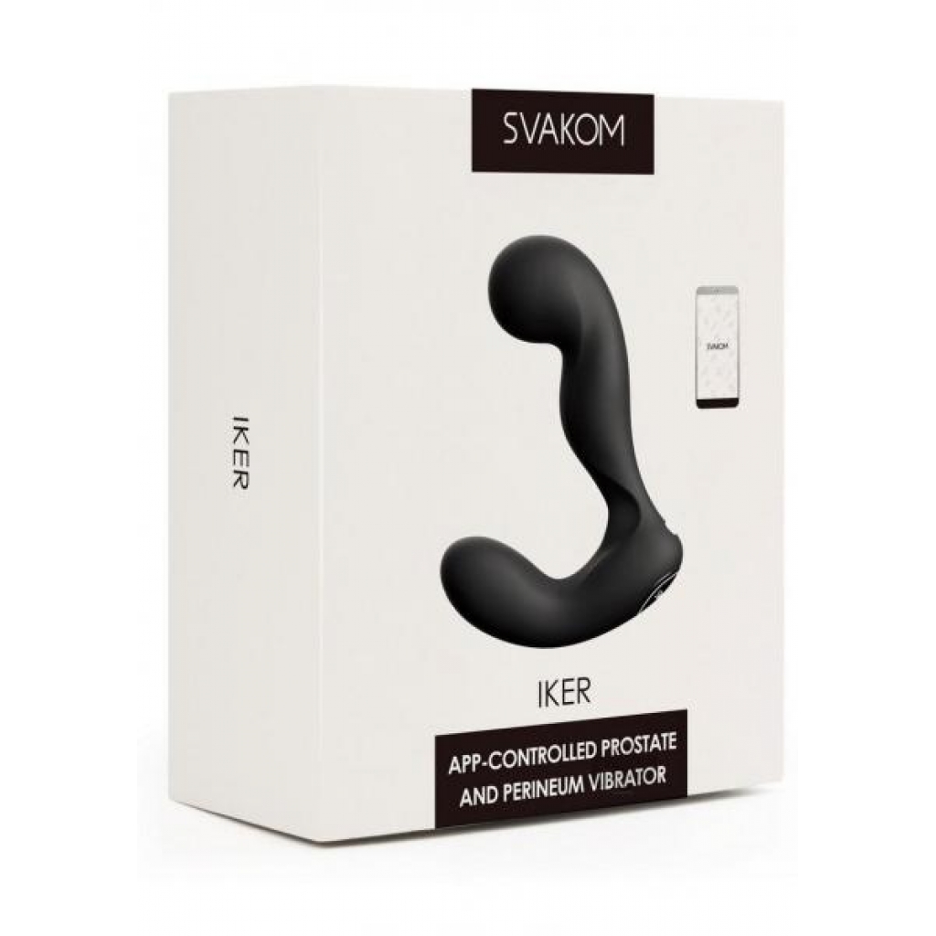 Svakom Iker App-Controlled Prostate and Perineum Vibrator - Black