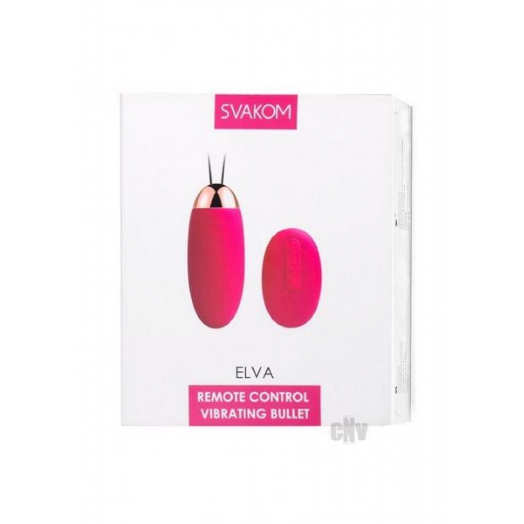 Svakom Elva Remote Controlled Vibrator - Pink/Gold