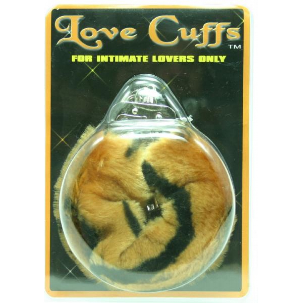 Furry Love Cuffs - Lion Animal Print