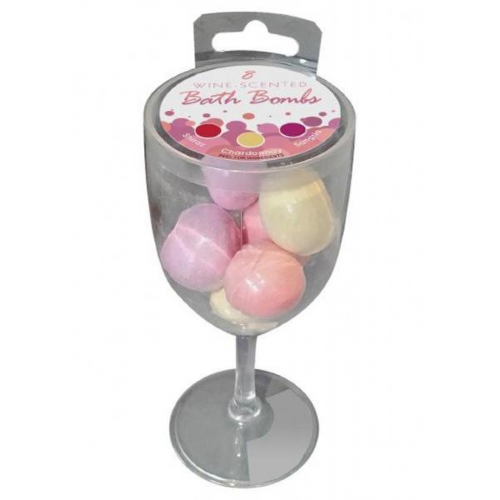 Wine Scented Bath Bombs - 8 Pack