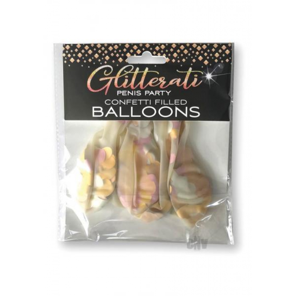 Glitterati Confetti Balloons - 5 Pack