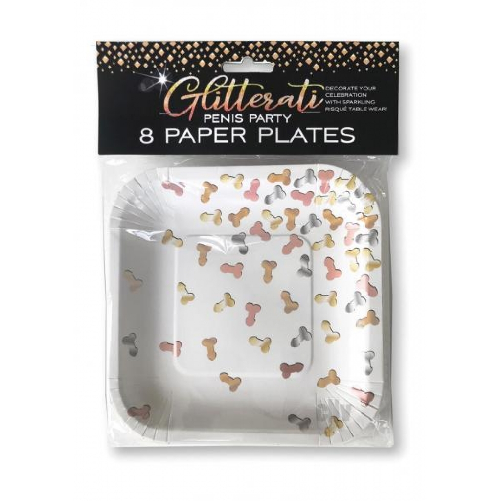 Glitterati Plates - 8pk