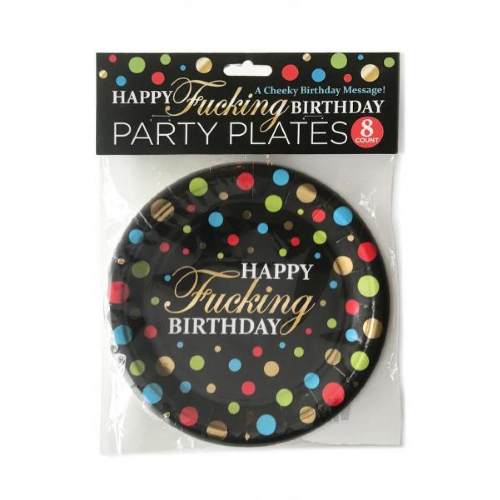 Happy Fn Birthday Party Plates - 8 Pack