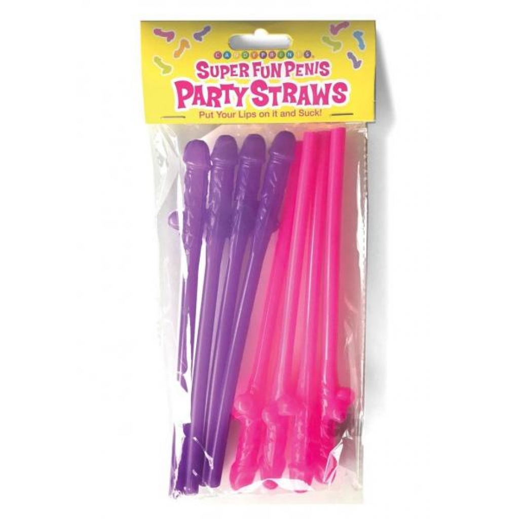 Playful Penis Party Straws - 8 Pack