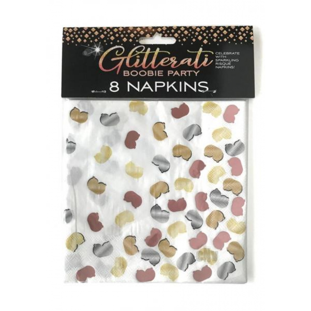 Glitterati Boobie Party Napkins (6pk)