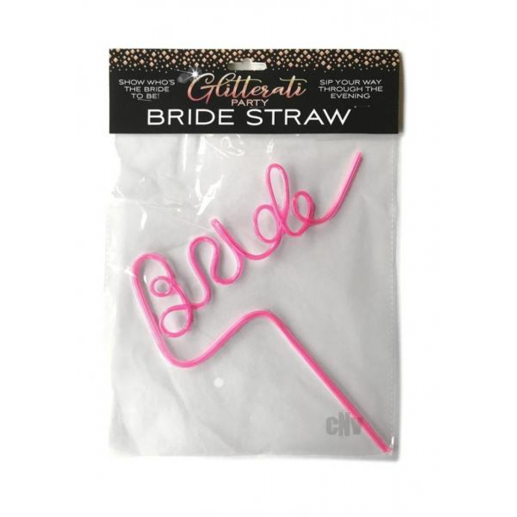 Glitterati Bride Straw - 10 Inch Twisty Design